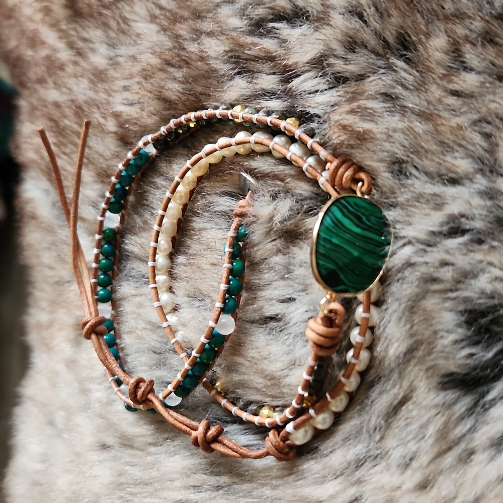 Artisan made wrap bracelet